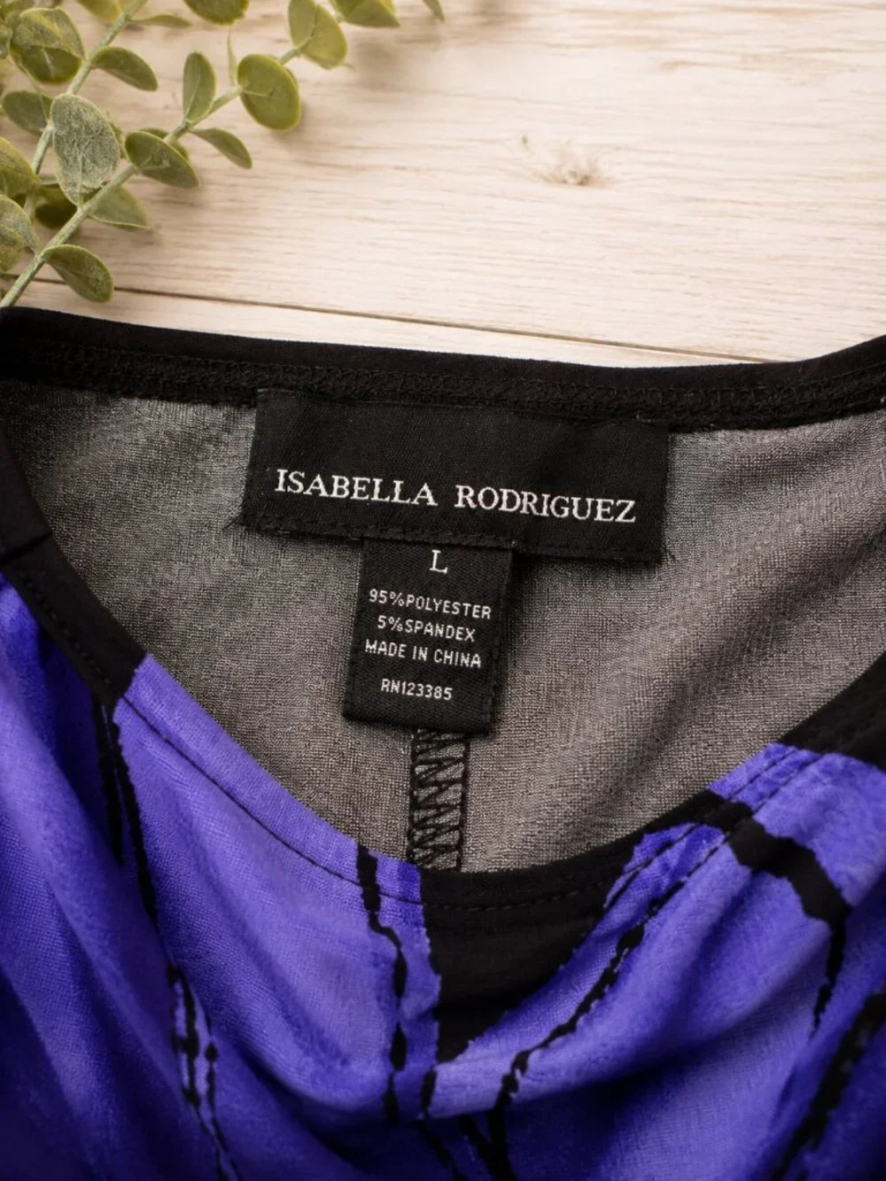 Isabella Rodriguez Purple Floral Top